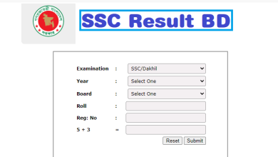 S S C Result Marksheet with Number